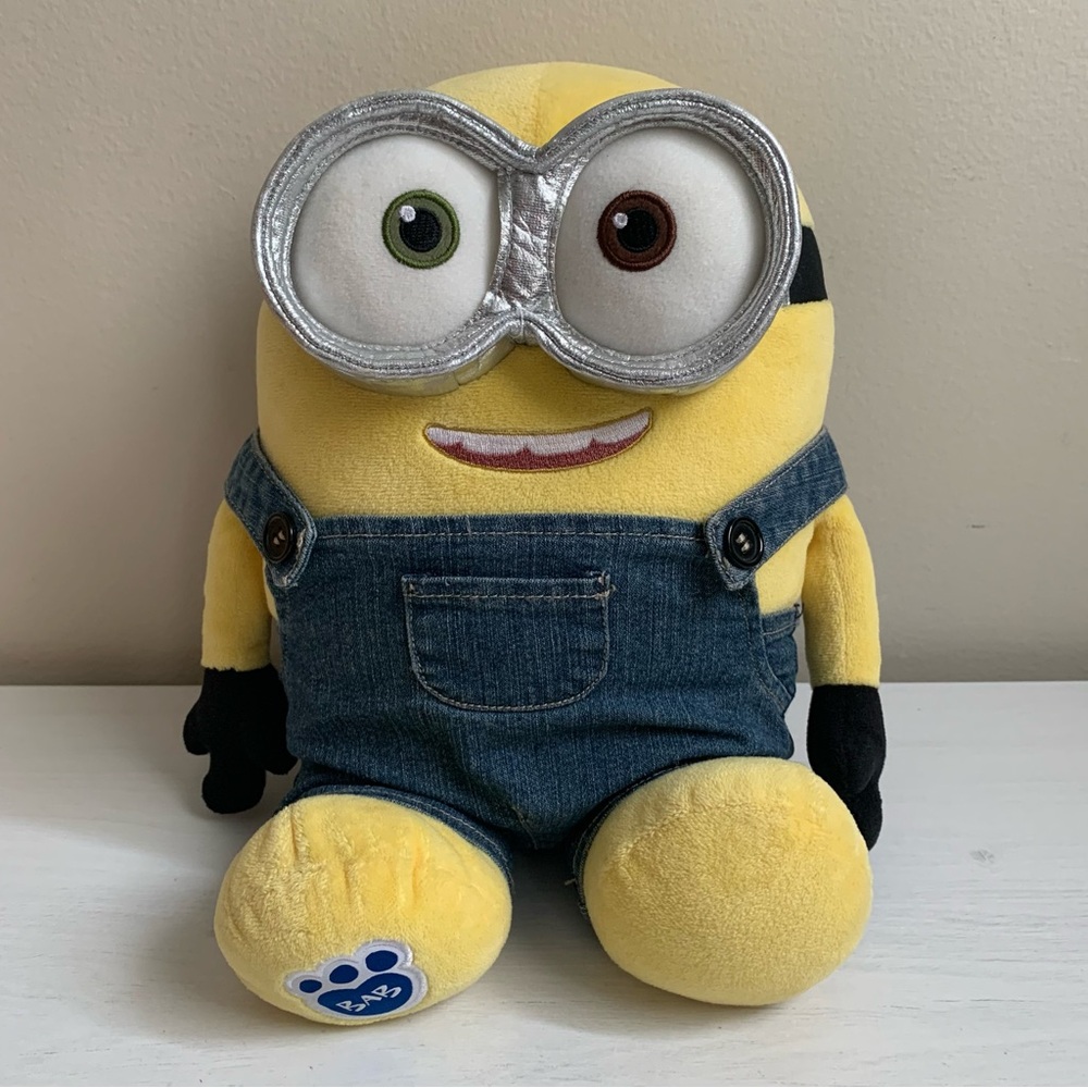 Build A Bear BABW Minions Bob with Overalls Despicable Me Plush Stuffed Toy